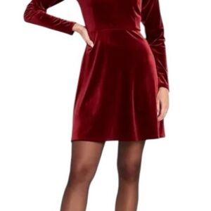 Fit & Flare Velvet Mini Dress
